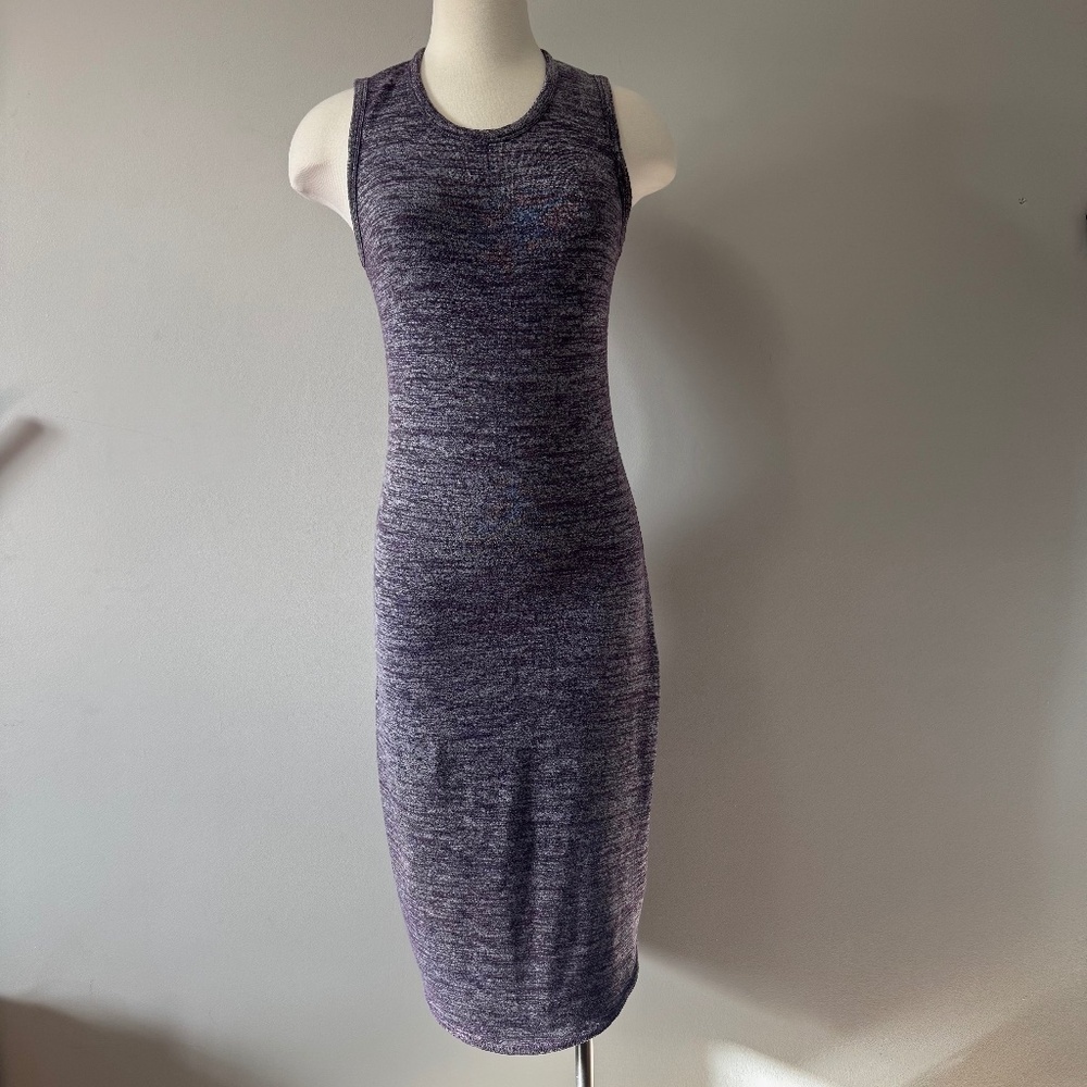 Aritzia Wilfred Heathered Purple Midi Dress Small